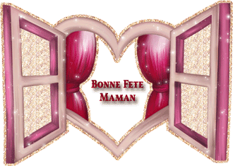 Gif animé bonne fête maman fenêtre